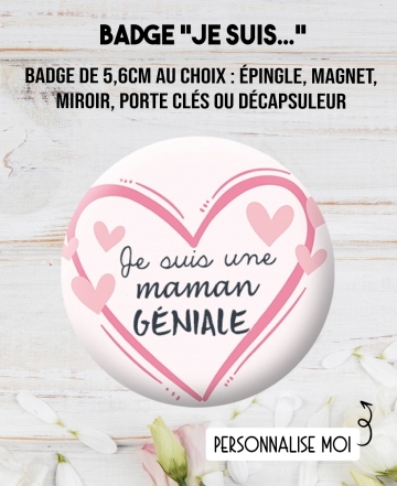 badge maman. badge cadeau. badges mamie. badges marraine