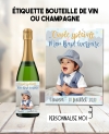 etiquette baptême. étiquette photo. etiquette anniversaire. etiquette bouteille vin. etiquette bouteille champagne.
