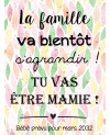 tu vas etre mamie. annonce grossesse