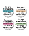 Badge personnalisable. badges papy. badges parrain. badge mamie