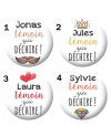 Badge "Témoin qui déchire". badges témoin mariage. badges mariage. badges témoin qui déchire. badges personnalisés témoin