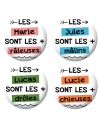 magnet humour. badges humour. badges prénom. magnet prénom