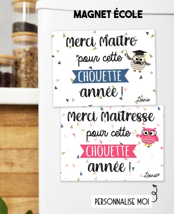 magnet maîtresse. magnet nounou. cadeau fin année scolaire. magnet le loup. maîtresse le loup. cadeau magnet maîtresse