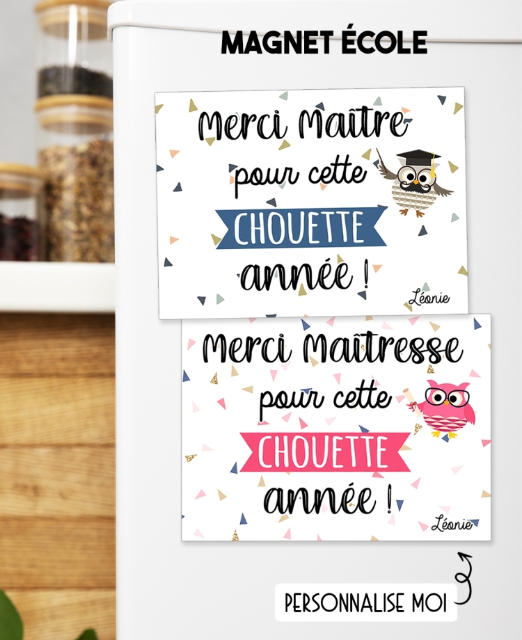 magnet maîtresse. magnet nounou. cadeau fin année scolaire. magnet le loup. maîtresse le loup. cadeau magnet maîtresse