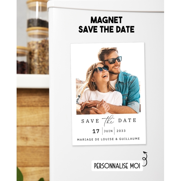 Magnet save the date - Pour Annoncer Votre Mariage Ou Pacs | BadgesFolie