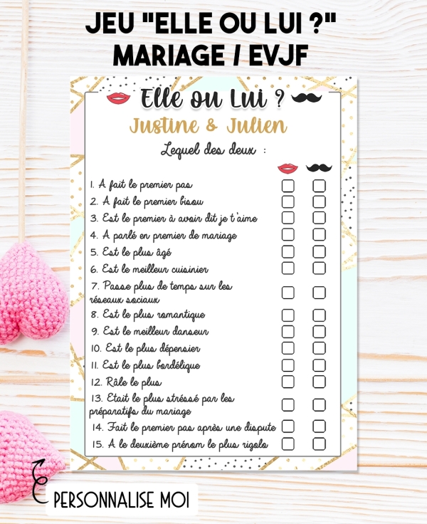 jeu mariage. animation mariage. jeu EVJF. gage EVJF. animation mariage. mariage réussi.