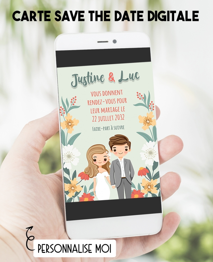Save the date digitale - couple