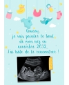 Annonce grossesse digitale - bleu