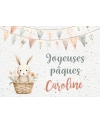 carte planter pâques. carte planter graine joyeuses pâques. carte planter bonne fête.