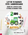 badges personnalisés anniversaire. badges ferme. badges animaux. badges enfants. magnet ferme
