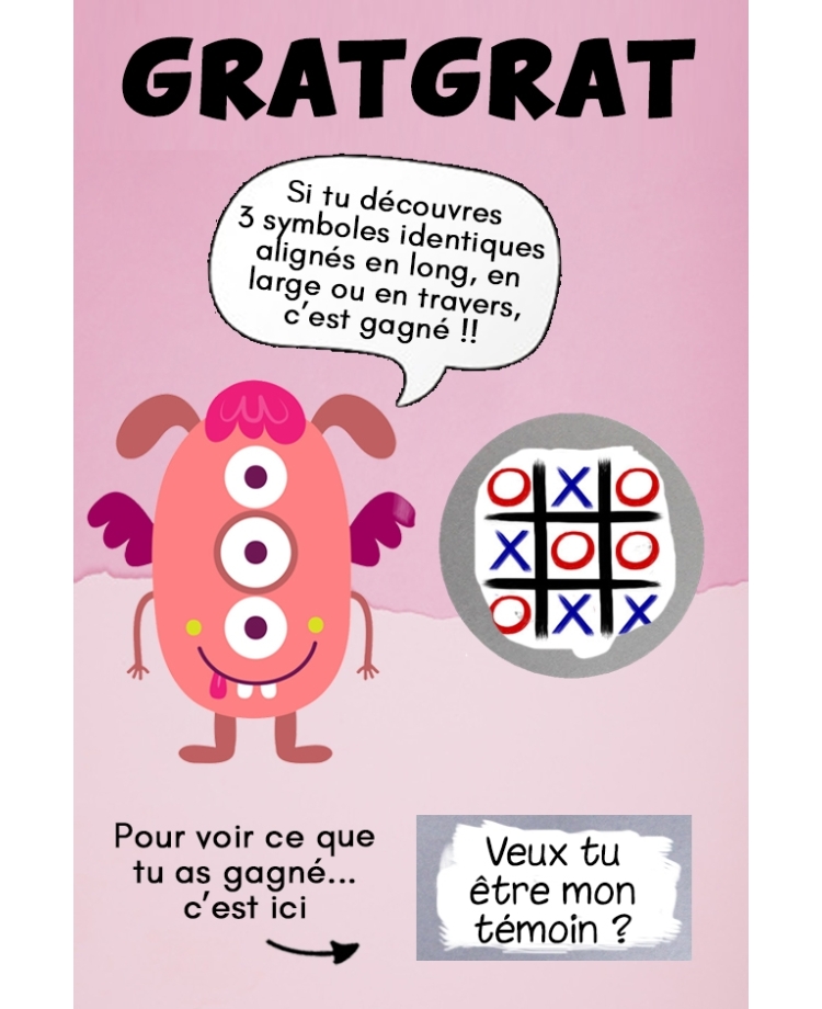 carte gratter morpion