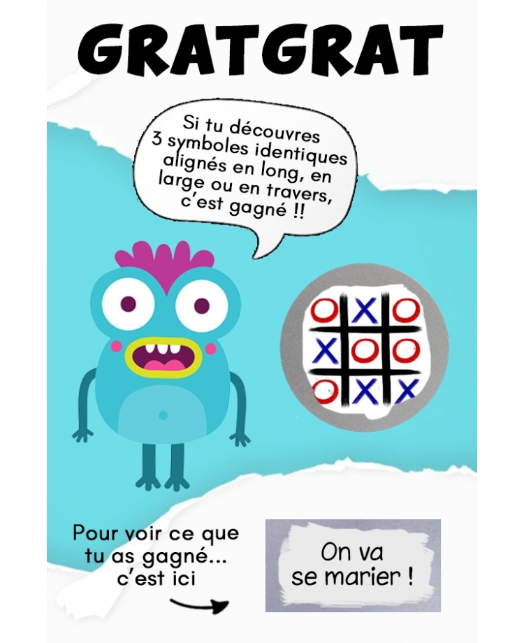 Carte à gratter GratGrat