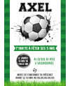 carte invitation. carte anniversaire enfant. carte football. anniversaire football, carte invitation gratter.