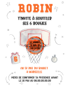 carte invitation. carte anniversaire enfant. carte Basket. anniversaire Basket ball, carte invitation gratter.
