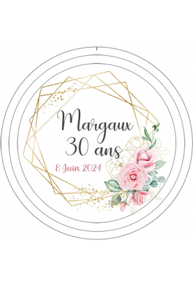 Margaux - 50 badges 56mm épingles