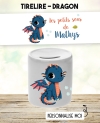 Tirelire personnalisable modèle Dragon. Tirelire enfant