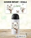 gourde koala. gourde enfant personnalisé. gourde garçon. gourde enfant prénom. bouteilles enfants