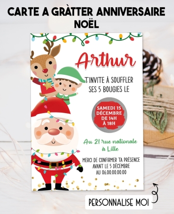 invitation anniversaire noël. carte invitation adulte. carte adulte. invitation original. invitation fête noël