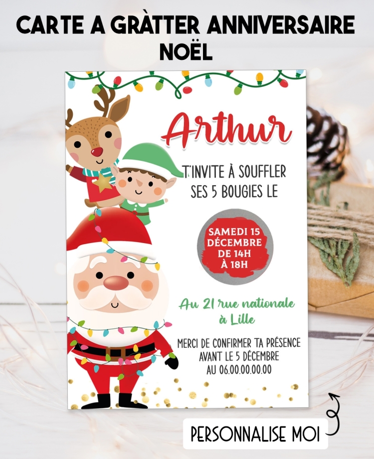 invitation anniversaire noël. carte invitation adulte. carte adulte. invitation original. invitation fête noël