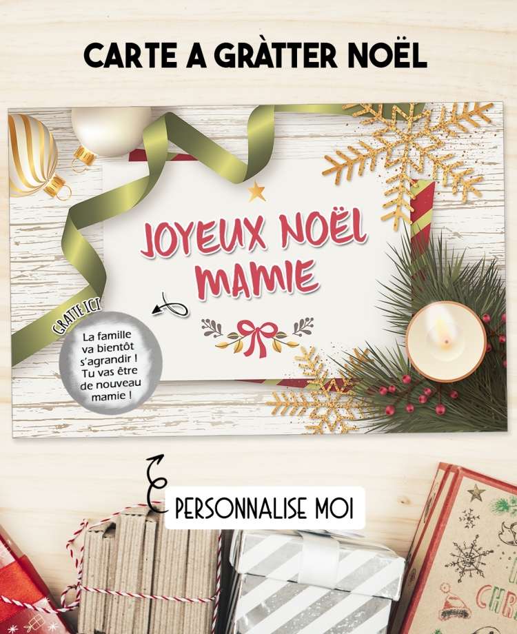 carte Noël. annonce nouvelle Noël. demande originale Noël. surprise carte Noël.