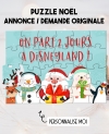 Puzzle spécial noël. cadeau noël. puzzle noël. puzzle disneyland. cadeau noël. surprise noël