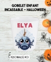 Gobelet enfant personnalisé en plastique araignée halloween. verre plastique prénom. verre enfant halloween