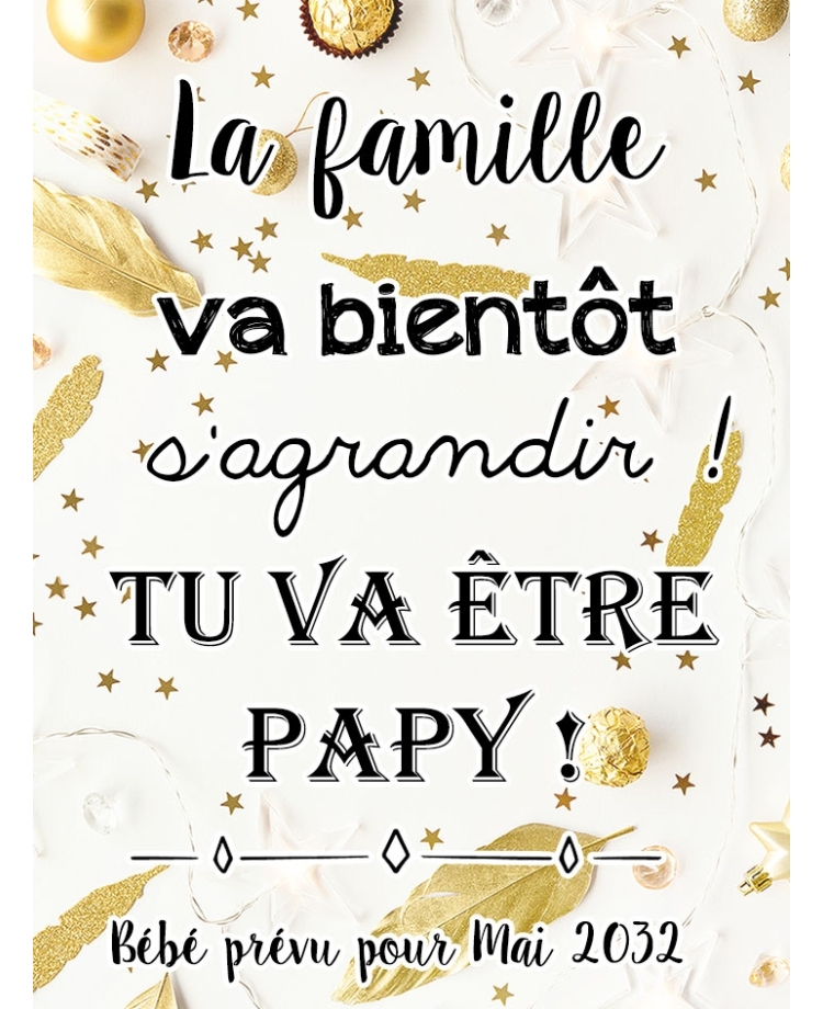 annonce grossesse noël. cadeau noël. surprise noël