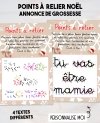Points à relier spécial Noël pour annonce de grossesse originale