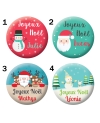 Badge noël à personnaliser. cadeau noël. magnet noël. porte clé noël. cadeau noël