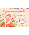 Carte à gratter surprise Joyeux Noël. carte Joyeux Noël. carte cadeau Joyeux Noël. carte surprise noël