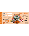 carte disneyland halloween. carte gratter disneyland. invitation disneyland halloween. voyage à eurodisney