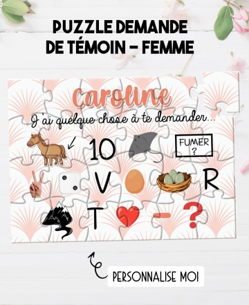 puzzle rébus. puzzle rébus demande témoin. puzzle demande témoin. demande témoin femme. demande témoin originale