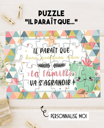 puzzle surprise. cadeau anniversaire. cadeau puzzle. surprise fete
