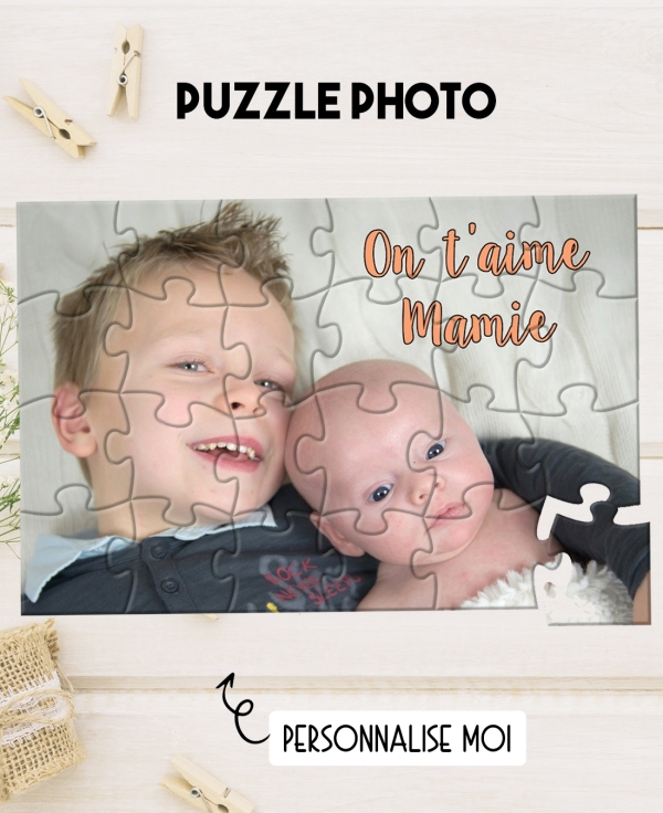 Puzzle photo. puzzle photo personnalisable. puzzle cadeau