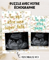 Puzzle annonce de grossesse avec votre échogse.raphie. annonce grossesse originale. annonce grossesse sympa. échographie