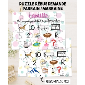 Kit Cadeau Marraine - Carte + Magnet Bois Rond Aimanté + Enveloppe, Pour Demande De Marrainage (baptême, Grossesse)