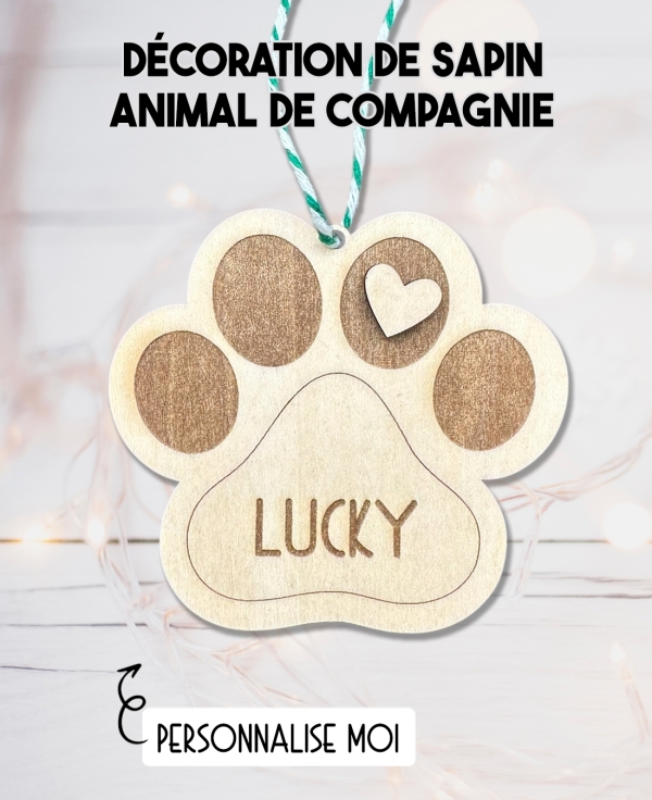 Décoration noël Animal de compagnie. Décoration sapin noël. décoration noël animal. Boule noël animal. boule noël chien
