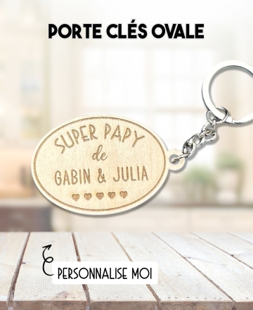 Porte clés bois. cadeau Porte clés. Porte clés personnaliser. Porte clés papy. Porte clés anniversaire. cadeau original