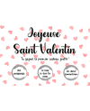 Carte à gratter Joyeuse Saint Valentin. carte amoureux. carte cadeau couple. cadeau saint valentin