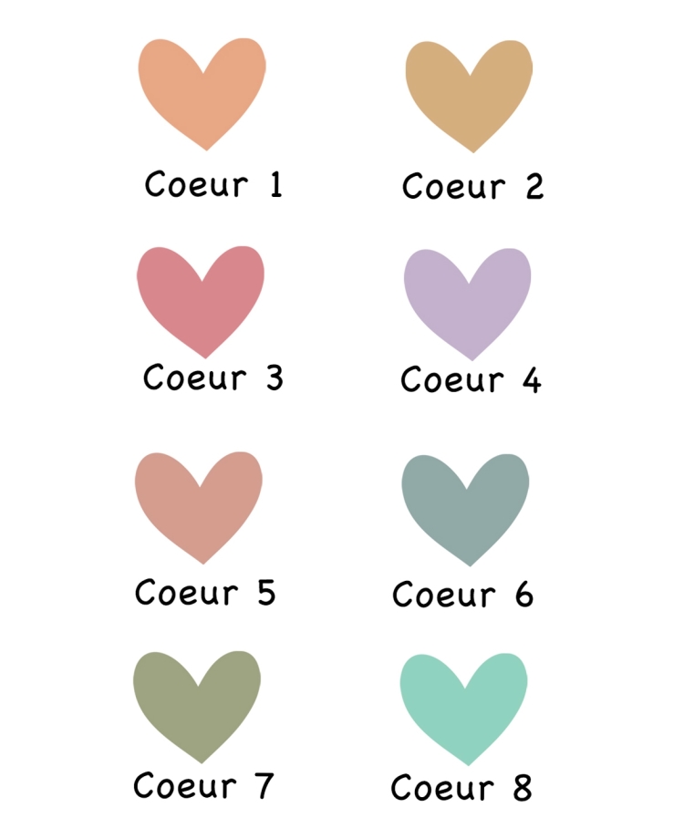 Mug "petits coeurs" pour maman, mamie - personnalisable