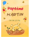 etiquette baptême Winnie l'ourson. etiquette bouteille vin. etiquette bouteille Winnie l'ourson. etiquette Winnie l'ourson.