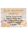 Puzzle Joyeux anniversaire pour annoncer une surprise ou un cadeau. Cadeau femme. anniversaire femme. surprise anniversaire.