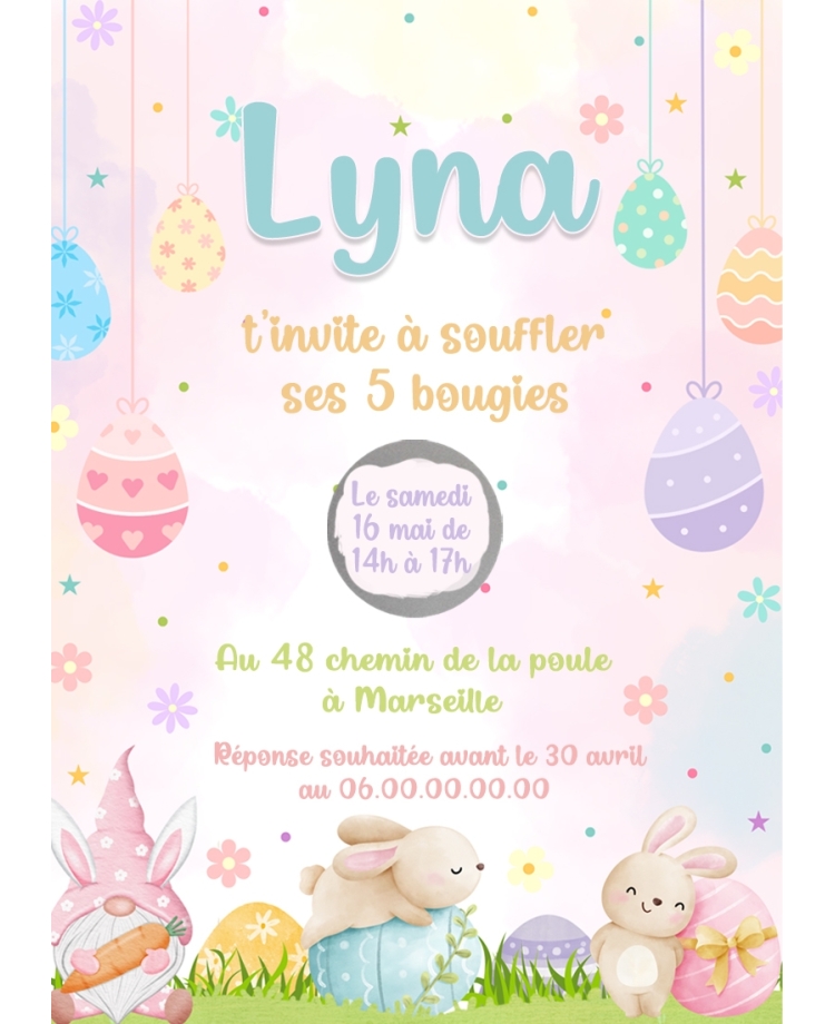 carte invitation pâques. carte fête pâques. carte anniversaire pâques. anniversaire pâques. carte invitation gratter.