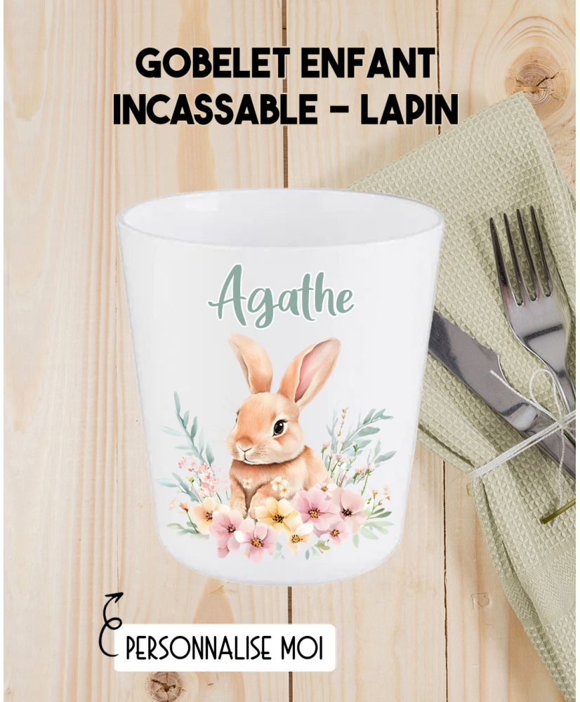 Gobelet enfant personnalisé en plastique lapin. verre plastique prénom. verre enfant lapin personnalisé. gobelet plastique. Gobelet enfant personnalisé en plastique lapin. verre plastique prénom. verre enfant lapin personnalisé. gobelet plastique.