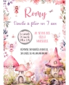 invitation anniversaire fées. carte invitation fille. carte enfant. invitation original. invitation fête fille