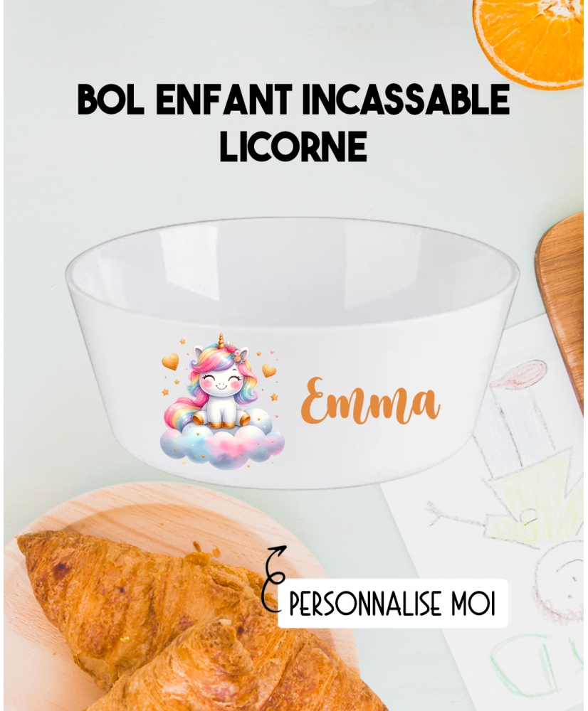 Bol enfant personnalisé en plastique licorne. Bol plastique prénom. bol enfant licorne personnalisé. gobelet plastique. Bol enfant personnalisé en plastique licorne. Bol plastique prénom. bol enfant licorne personnalisé. gobelet plastique.