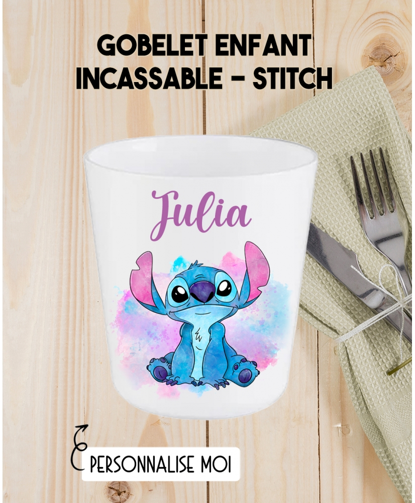 Gobelet enfant personnalisé en plastique Stitch. verre plastique prénom. verre enfant Stitch personnalisé. gobelet plastique. Gobelet enfant personnalisé en plastique Stitch. verre plastique prénom. verre enfant Stitch personnalisé. gobelet plastique.