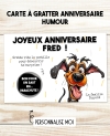 Carte à gratter anniversaire humour. carte anniversaire. carte anniversaire. carte cadeau anniversaire adulte