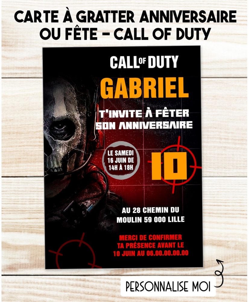 carte invitation. carte fête Call of duty été. carte anniversaire Call of duty. anniversaire ado. carte invitation. carte fête Call of duty été. carte anniversaire Call of duty. anniversaire ado.