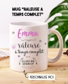 Mug "Râleuse à temps complet" personnalisable. mug râleuse. mug humour